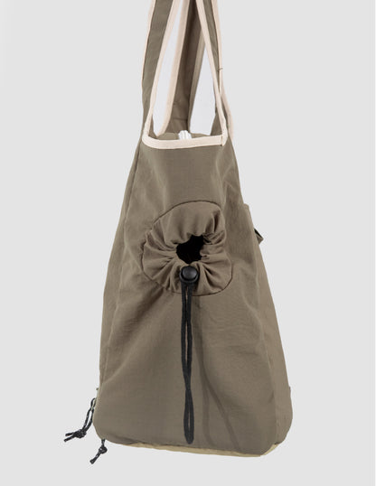 pet carrier bag close up detail