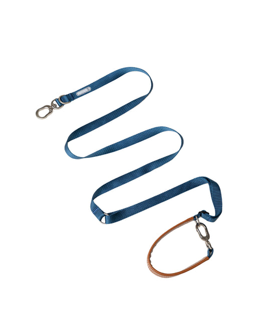 Mochaāā adjustable dog leash with vegan leather handle and high-strength metal hook – 4-in-1 hands-free design for walking, training, and running