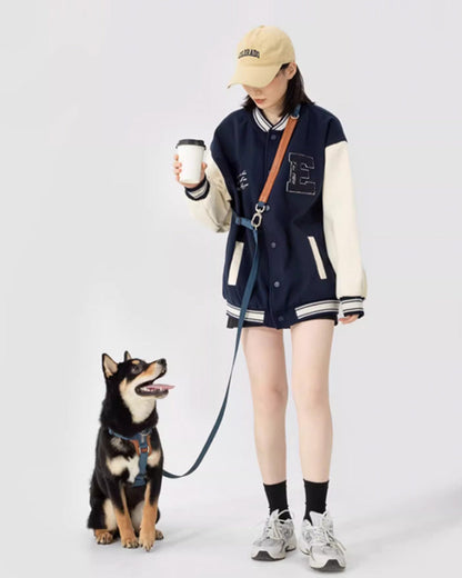 Mochaāā adjustable dog leash with vegan leather handle and high-strength metal hook – 4-in-1 hands-free design for walking, training, and running