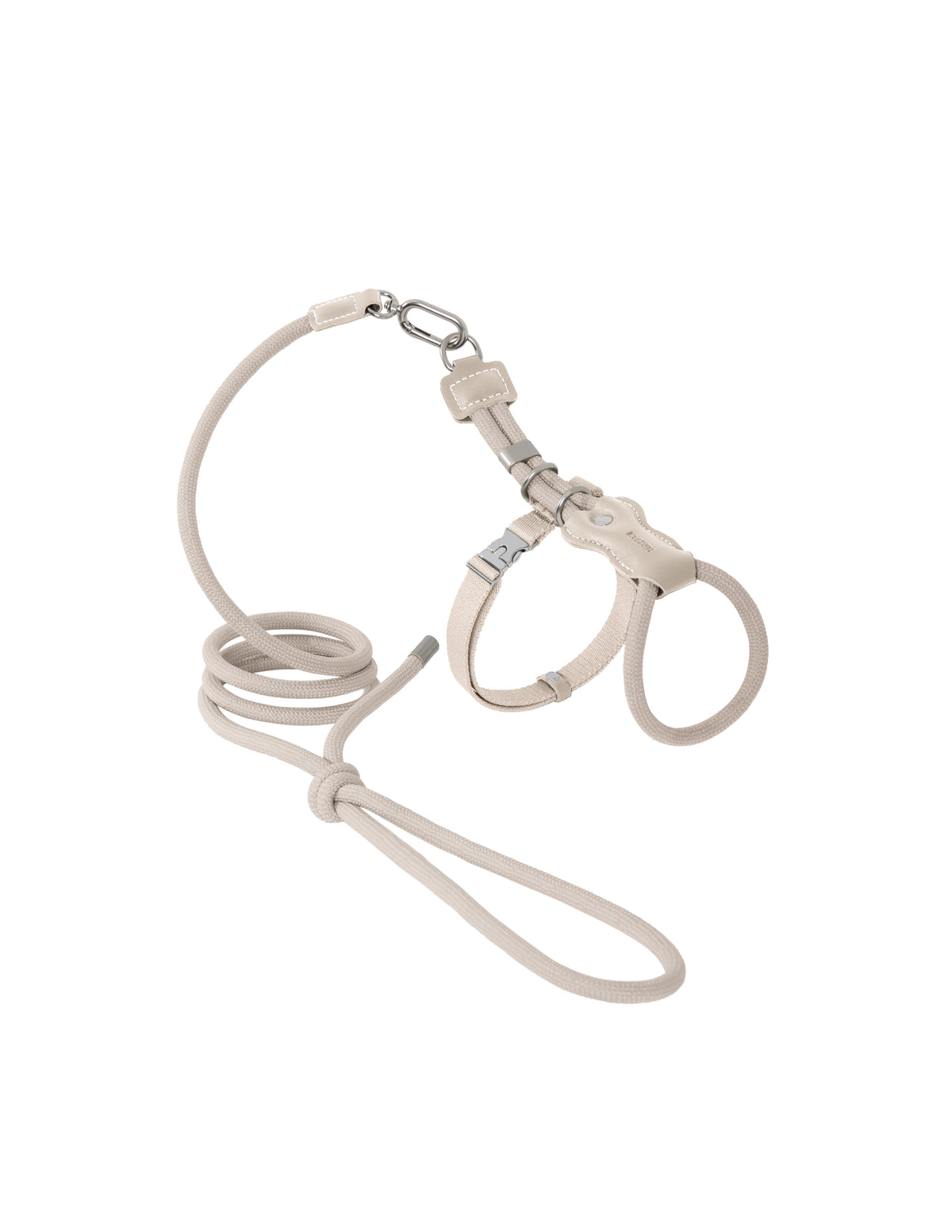 Cat harness and leash set on a white background